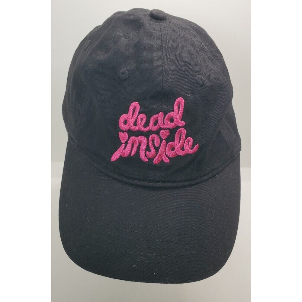 Big X Womens Black Hat Dead Inside Adjustable Back Minor Flaw